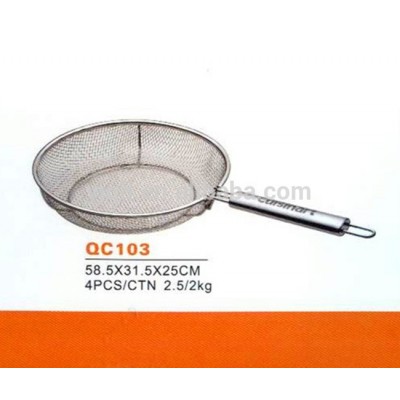 2015 Hot Sale Stainless steel colander mesh strainer QC103